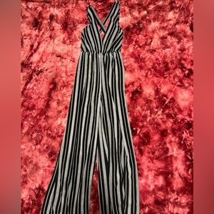 Black and Gray Jumpsuit Size Large